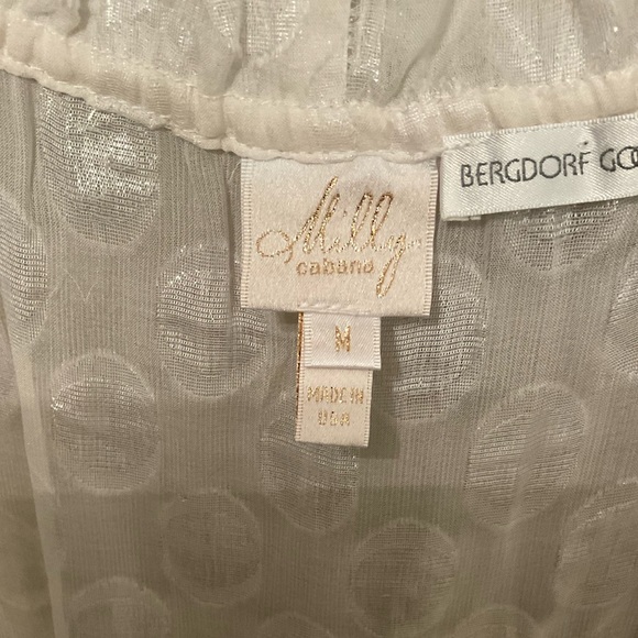 Milly Cabana Swimsuit Coverup White Size Medium - Picture 4 of 5